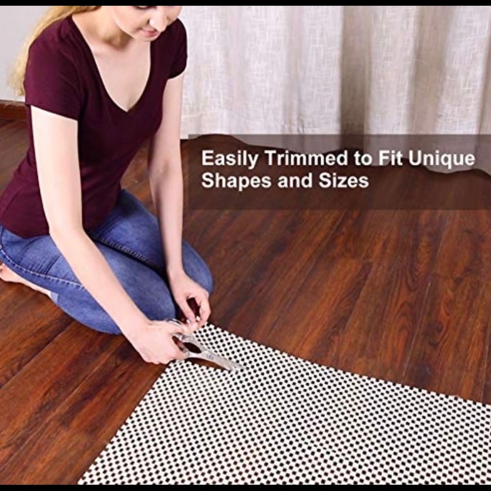 8’x10’ Indoor Non-Slip Rug Pad Gripper for Hard Surfaces-Beige